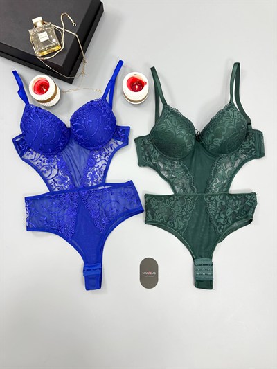 Nova Contrast Destekli 2li Bodysuit Takım