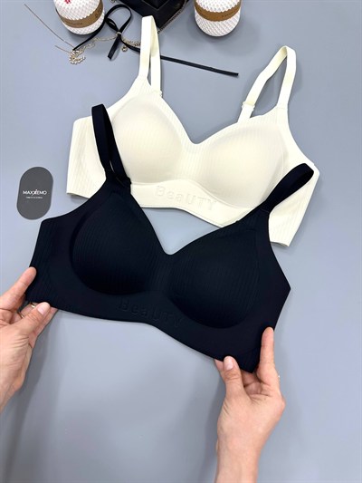 Premium BeaUTY Ekru ve Siyah İkili Set
