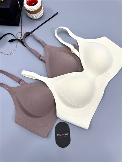 Premium BeaUTY Kahve ve Ekru İkili Set