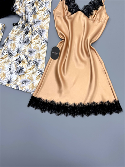 Rosa Saten Set