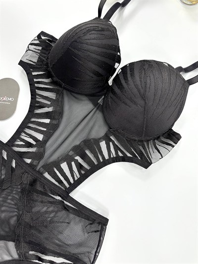 Wild & Chic Siyah BodySuit
