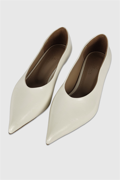 Clara Bej Mat Sivri Burun Kadın Stiletto