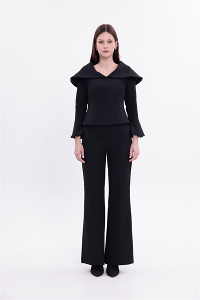 Black Striped Pants