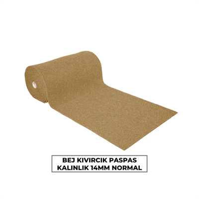 Bej Kıvırcık Paspas 14mm Normal