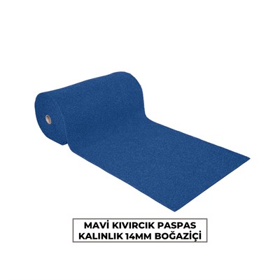 Mavi Kıvırcık Paspas 14mm Boğaziçi