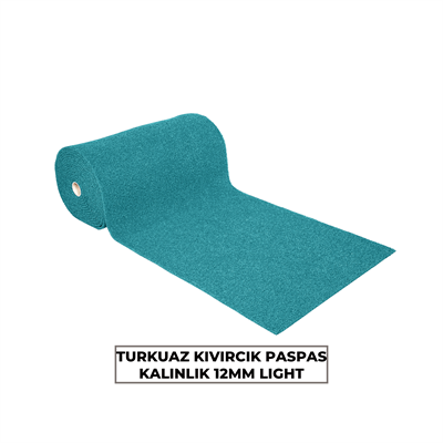 Turkuaz Kıvırcık Paspas 12mm Light