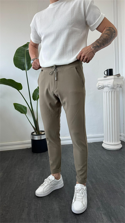 MR Duble Paça Jogger Haki Yeşili