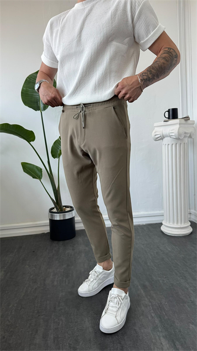 MR Duble Paça Jogger Haki Yeşili