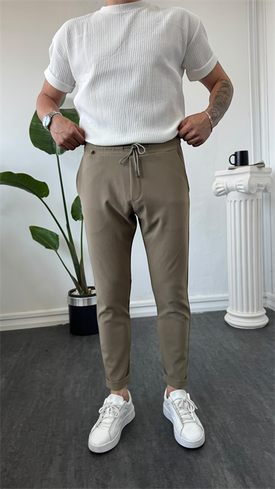 MR Duble Paça Jogger Haki Yeşili
