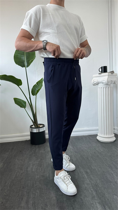 MR Duble Paça Jogger Lacivert
