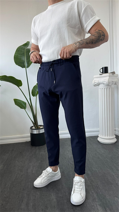 MR Duble Paça Jogger Lacivert
