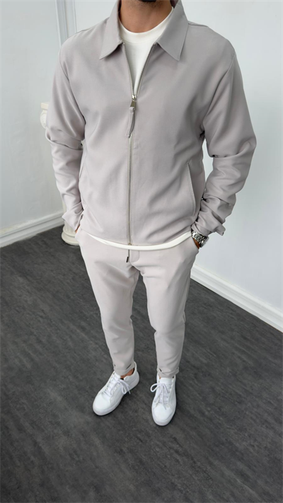 MR Hürrem Kumaş Ceketli Takım Taş Gri