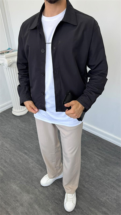 MR Mevsimlik Krop Ceket Siyah