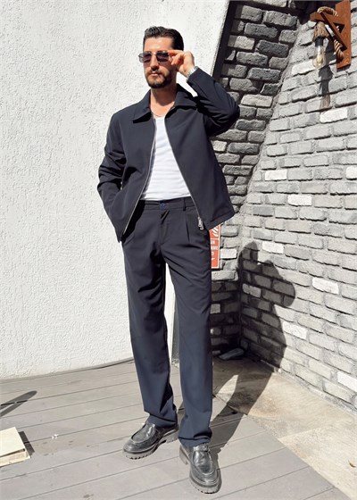 Luxury Ceket-Pantolon Takım Lacivert