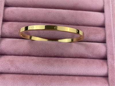 Çelik CRT Model Gold Bebe Boy İnce Taşsız Kelepçe // KELEPÇE-1058