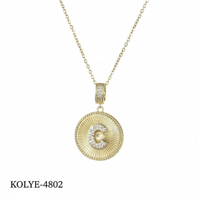 Çelik Harf Kolye 45 cm (C) // KOLYE-4802
