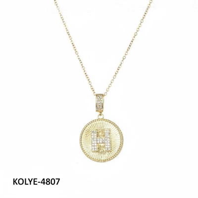Çelik Harf Kolye 45 cm (H) // KOLYE-4807