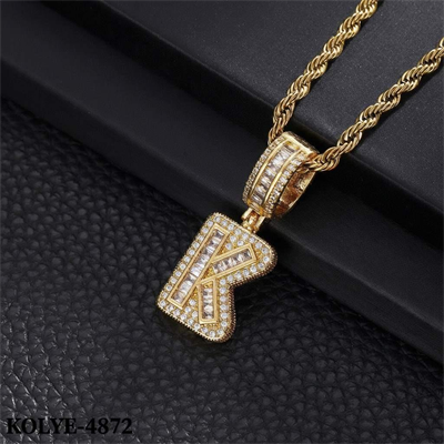 Çelik Harf Kolye (K) 60cm // KOLYE-4872
