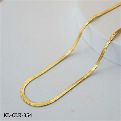 Çelik İtalyan Kolye Gold 60 cm