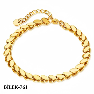 Çelik Koyu Renk Küçük Pullu Arpa Bileklik