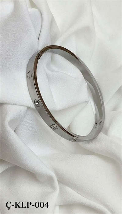 Çelik Silver CRT Model Taşlı Kelepçe