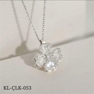 Çelik Sılver Dönen Kolye