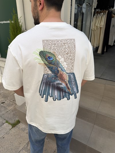 Nakışlı Oversize Tshirt