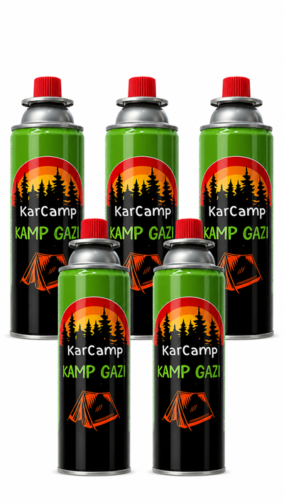 Kamp Ocağı Gaz Kartuşu Bütan Propan Gaz 5 Li Set 220 Gr - Kamp Ocakları KampAVM