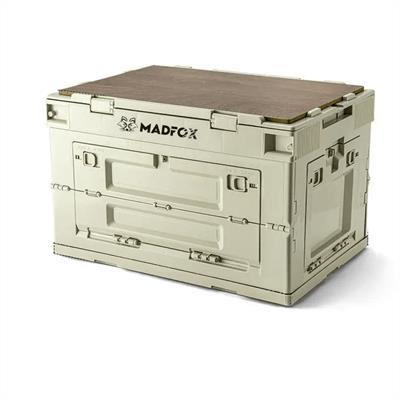 Madfox Çok Fonksiyonlu Katlanabilir Kamp Saklama Kutusu [ Seyahat Organizatörü ] Khaki - 60 LT