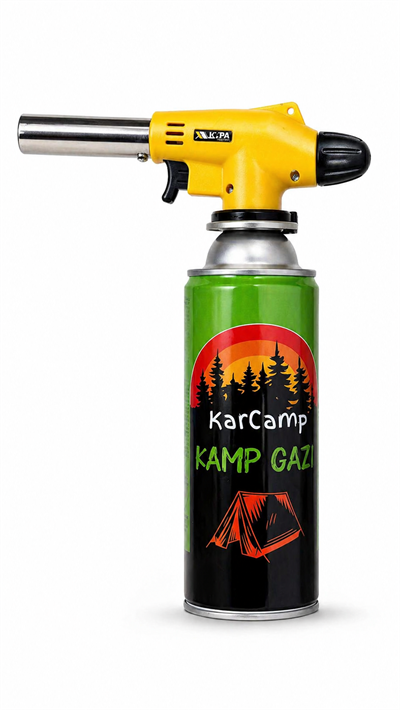 Pürmüz Seti 1300°C Ayarlanabilir Alevli Torch 220 gr Gaz Kartuşu - Kamp Çakmağı KampAVM