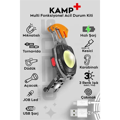 SAFE-KEY Çok Amaçlı Işık “Cebindeki Hayatta Kalma Kiti”