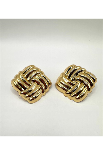 GOLD KARE VİNTAGE KÜPE