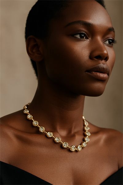 Yeni yıl Taşlı Choker Kolye