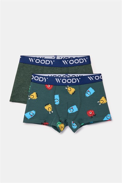 2-8 Yaş 2li Erkek Çocuk Boxer