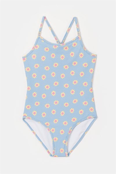 2-8 Yaş Kız Çocuk UPF50+ Korumalı Mayo