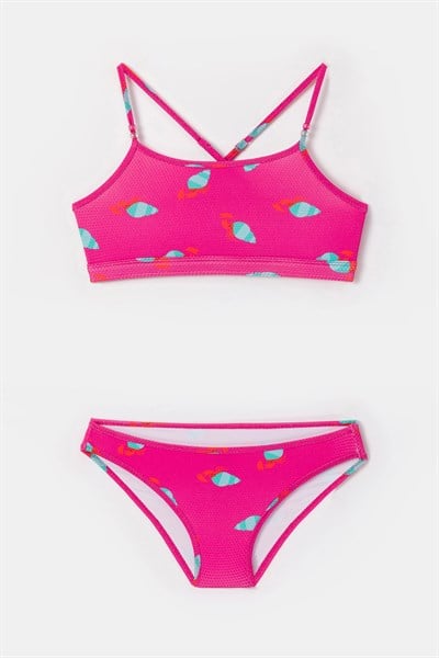 2-8 Yaş Kız Çocuk UPF50+ Korumalı Mayo