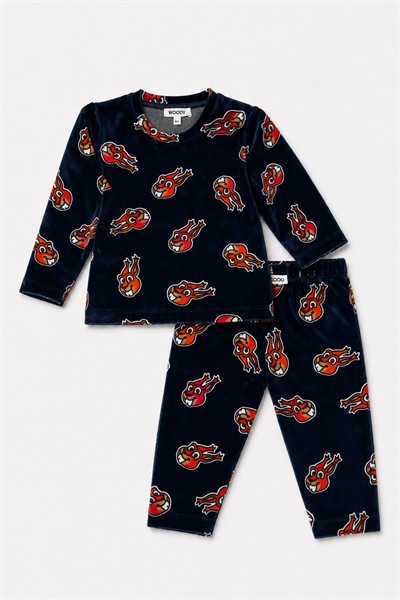 Kadife Erkek Bebek Pijama