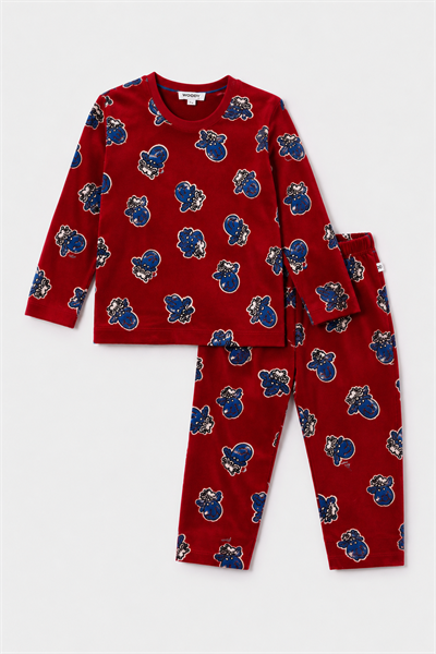 Kadife Erkek Bebek Pijama