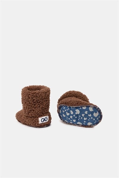 Kahverengi Velsoft Bebek Patik