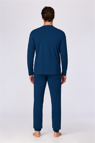 Lacivert Basic Erkek Pijama Takımı