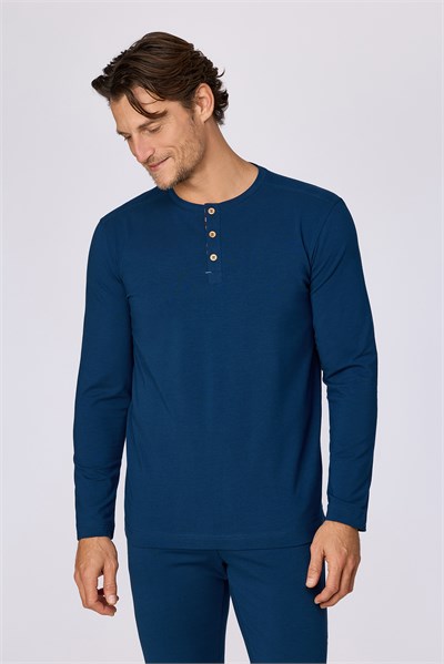 Lacivert Basic Erkek Pijama Takımı