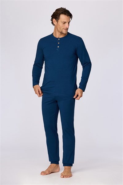 Lacivert Basic Erkek Pijama Takımı
