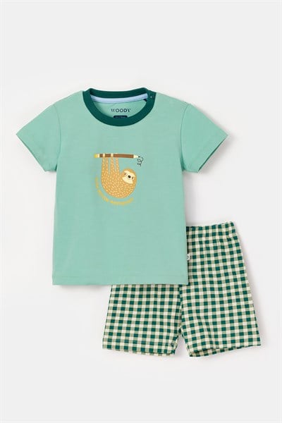 Pamuklu Erkek Bebek Pijama