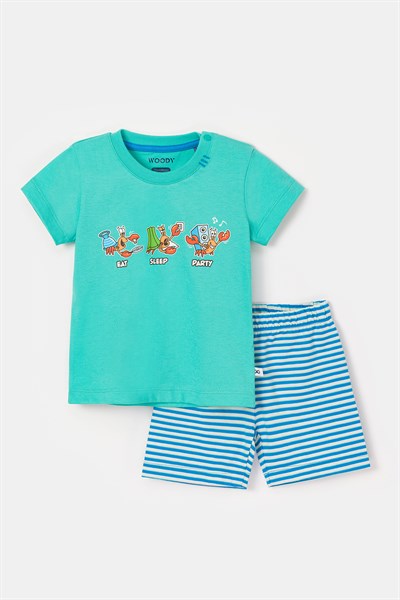 Pamuklu Erkek Bebek Pijama