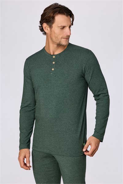 Yeşil Basic Erkek Pijama Takımı