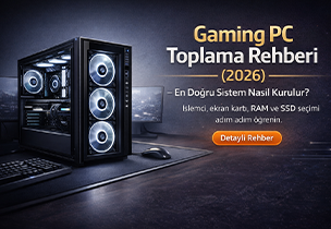 Gaming PC Toplama Rehberi (2026) – En Doğru Sistem Nasıl Kurulur?