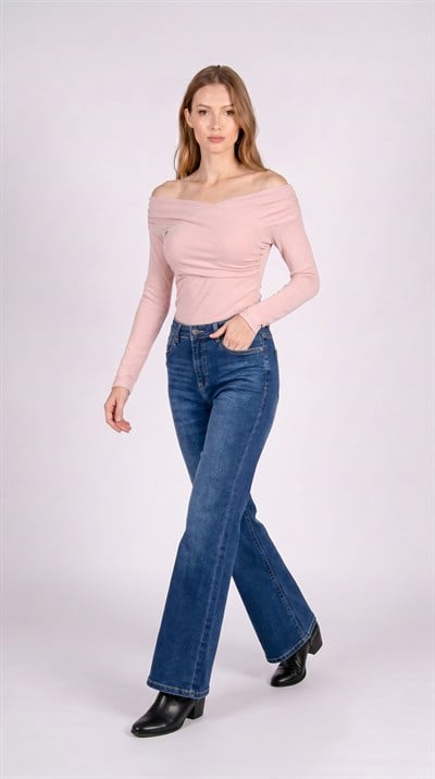 Retro Flare Dark Rodeo Kadın Jean Pantolon