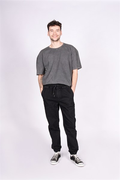 Urban Comfy Jogger Kalıp Siyah Erkek Jean Pantolon
