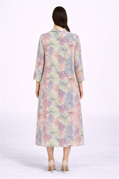 Hayat Ağacı Desenli Elbise