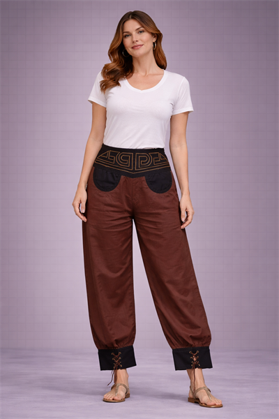 İp Paçalı Pantolon